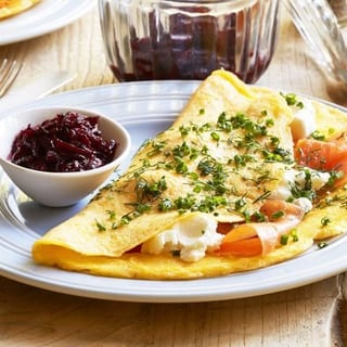 Salmon Omelette